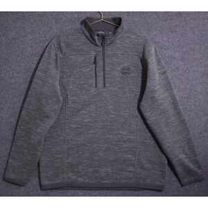 Eddie Bauer‎ Sweater Fleece 1/4 Zip Men 2XL Gray Fishing Hiking Camping NWT XXL